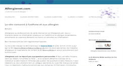 Desktop Screenshot of allergienet.com