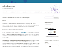 Tablet Screenshot of allergienet.com